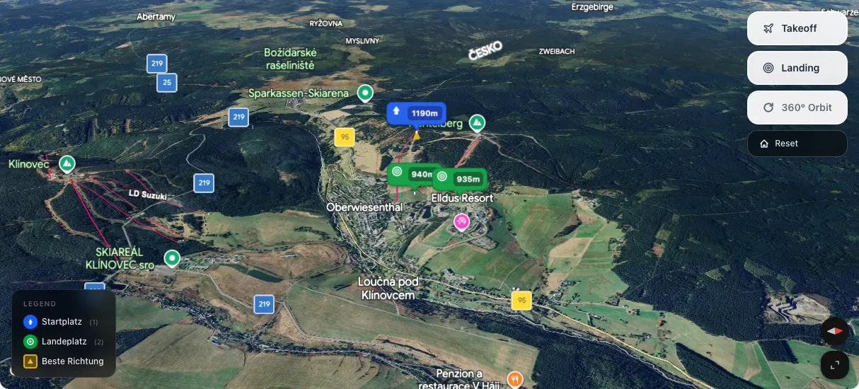 3D terrain map preview