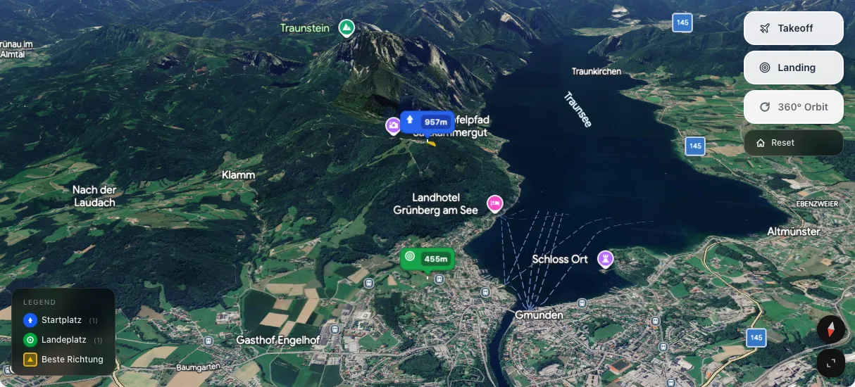 3D terrain map preview