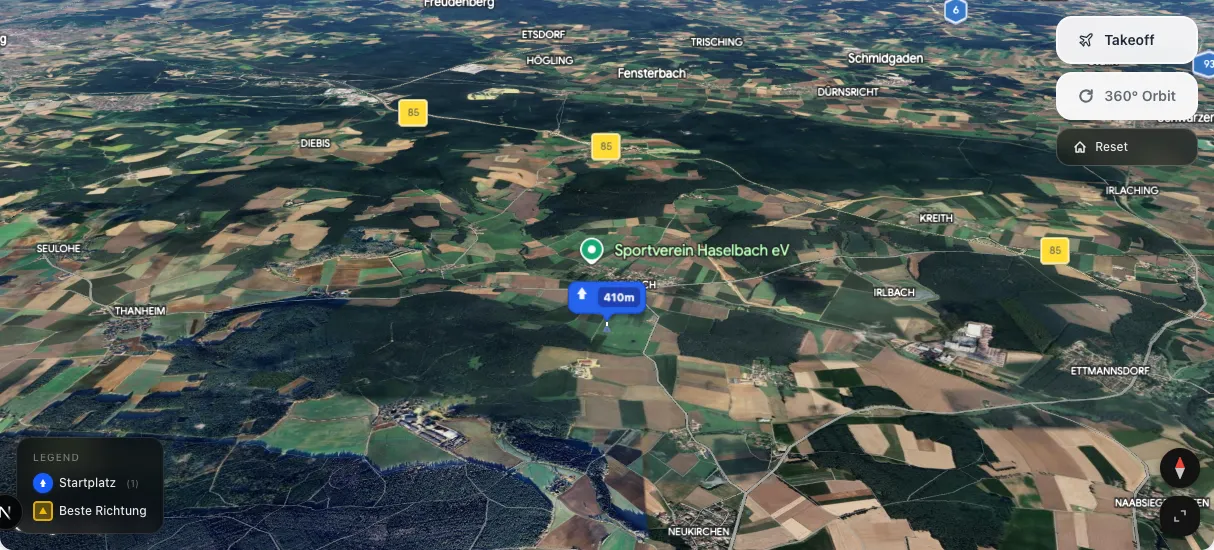 3D terrain map preview