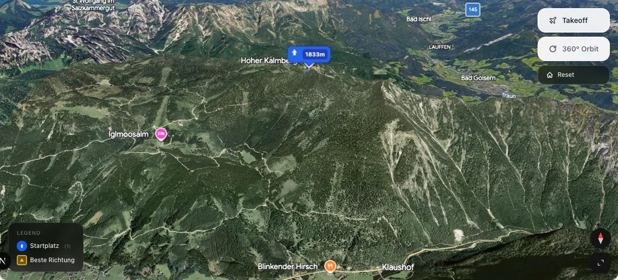 3D terrain map preview