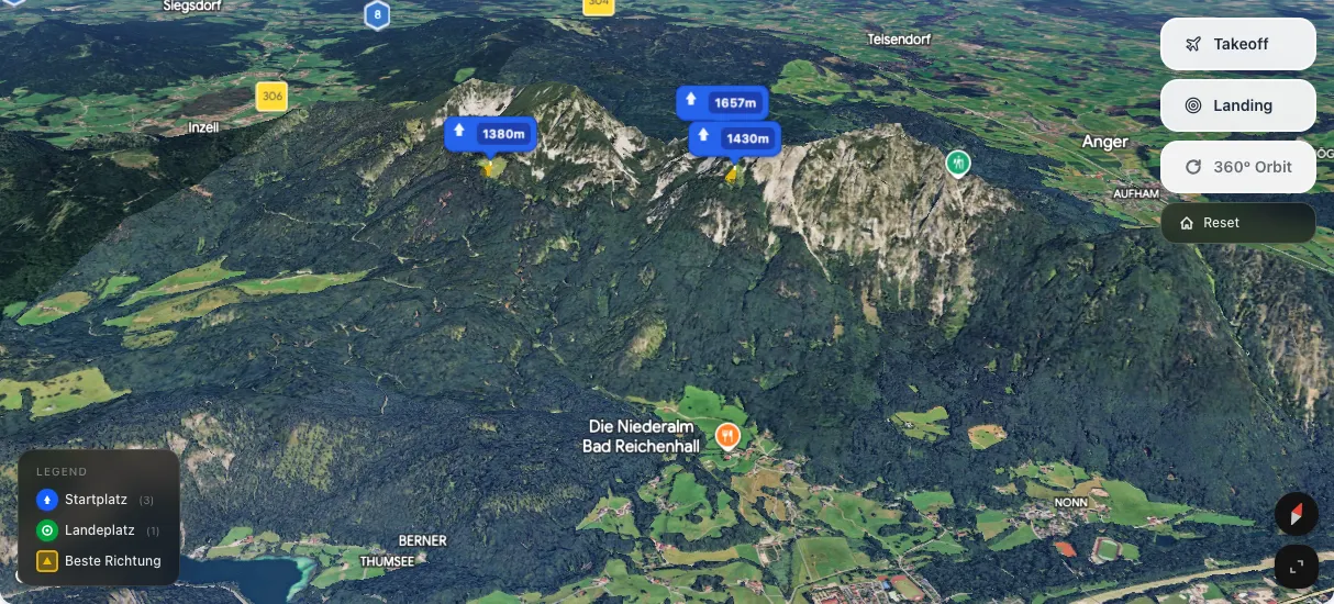 3D terrain map preview