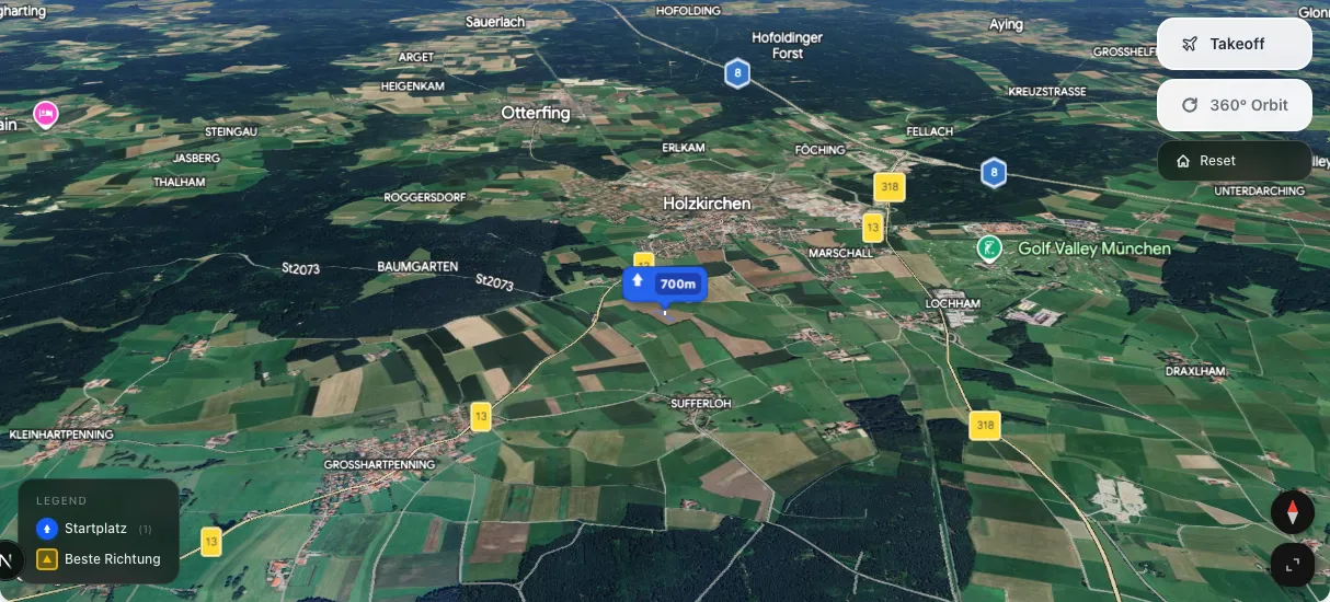 3D terrain map preview